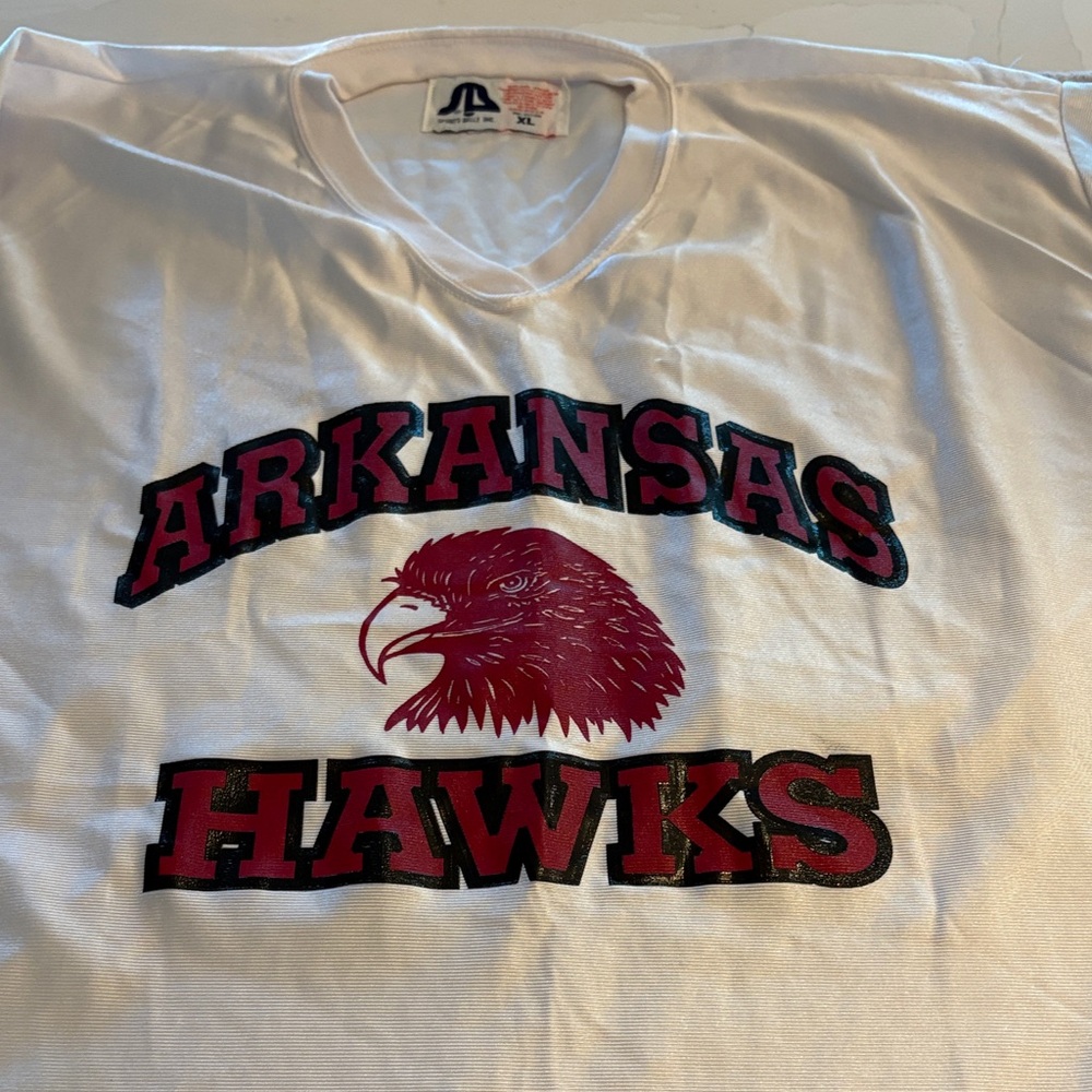 Tony Hawk White Arkansas Hawks Men's Jersey